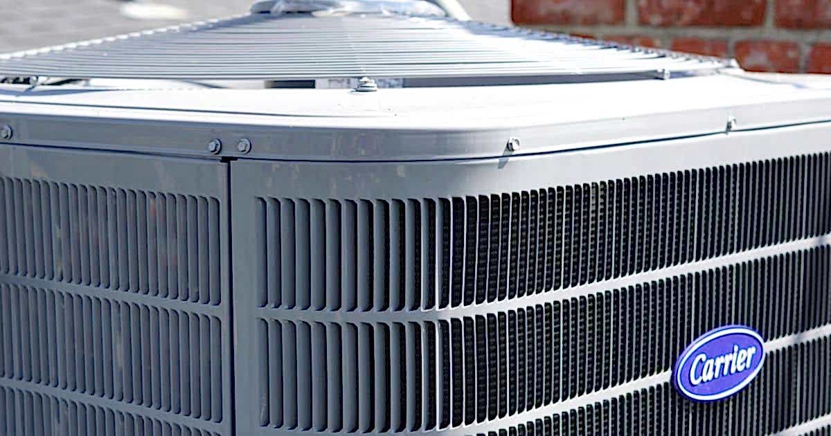 Image of a Carrier air conditioning unit